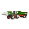 Bruder ROADMAX Tractor met voorlader en kiepaanhanger 1:16