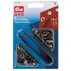 PRYM - RINGEN EN SCHIJVEN - 4MM - OUD MESSING - 1X50ST.