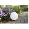 Lampe décorative solaire Heitronic Globo 37234 LED0.4 W RVBB blanc 1 p...