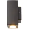 Heitronic Applique extérieure anthracite Lampe de façade 2 flammes Lam...