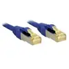 LINDY Câble réseau Cat.7 S/FTP, cuvire, LSOH, 600MHz, Bleu, 15m