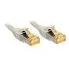 Lindy Câble réseau Cat.7 S/FTP RJ45, cuivre, LSOH, 600MHz, Gris, 1,5m