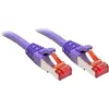 LINDY Câble réseau Cat.6 S/FTP, cuivre, 250MHz, violet, 5m