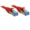 Lindy Câble réseau cat.6A S/FTP, cuivre, LSOH, 500MHz, rouge, 0,3m