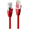 Lindy - Cat.6 s/ftp 0.5m - 0,5 m - Cat6 - s/ftp (s-stp) - RJ-45 - RJ-45 - Rouge (47361)