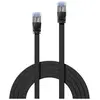 LINDY Câble réseau Plat Cat.6A U/FTP, Câble RJ45, Noir, 2m
