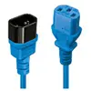 Lindy, Rallonge, Extension IEC 2m, bleu (2 m, C13)
