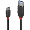 LINDY 36914 Câble USB 3.1 type C vers A Noir 0,15 m