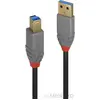 Câble USB LINDY 36742 - 2m - USB 3.0 - Noir/Gris - Blindage magnétique