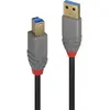 Lindy Câble USB 3.2 Type A vers B 5Gbit/s. Anthra Line 3m