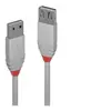 Rallonge USB 2.0 type A - LINDY - Anthra Line - 0.2m - Gris