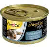 6x70g GimCat ShinyCat en gelée thon, crevettes - Pâtée pour chat
