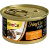 6x70g GimCat ShinyCat en gelée thon, poulet - Pâtée pour chat
