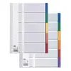 Elba intercalaire plastique en carte lustr?e,onglets color?s 400013939