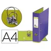 Elba classeur mycolour, largeur de dos 80 mm, violet vert 100081038