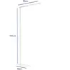 MAULjet LED Vloerlamp - dimmbaar - standvoet - wit - 1 stuk - 95 x 22.5 x 195 cm - MAUL