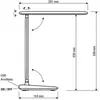 MAUL Luminaire mobile MAULsally LED 3.000 - 6.500 K réglable socle noi...