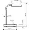 Maul, Lampe de table, MAULabby lampe de table blanc (585 lm)