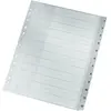 Intercalaires en plastique numériques a4 large 1-12 gris leitz 1282000...
