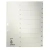 Leitz intercalaires en papier naturel, num?riques, format a4 12320085