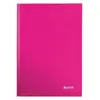 Merkloos / Sans marque Leitz wow cahier broché 80 pages format a4 ligné rose brillant 46251023