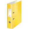 Leitz Classeur à Levier A4, Jaune, Dos 80 mm, WOW, 10050016