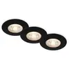 Briloner 7044-035 Set de 3 lampes encastrées plafond LED, lampes encas...