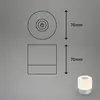 Briloner LED Lampe de table à accu 7 cm 2W 150lm chrome