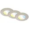 Briloner CTS Spots encastr s LED, lot de 3, nickel mat, 3xL