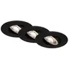 Briloner - Spot led encastrable 4,4 cm IP65 3x 4,9W 480lm noir