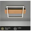 Briloner Kada - LED plafondlamp - 3909014 - Houtdecor - AAN/UIT - Warm...