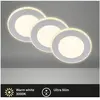 Briloner Gima - Set van 3 LED inbouwspots - 7988034 - Nachtlampfunctie...