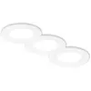 Briloner Jeft - Set van 3 LED inbouwspots 230V - 7992036 - Plat - 9 cm...