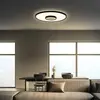 Briloner Panneau LED rond avec effet miroir infini - noir