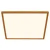 Briloner - Tava Wood led Plafonnier, Lumière indirecte, Plat, Application bois, Lumière blanche chaude, Couleur bois, 29 x 29 x 3 cm