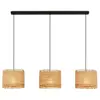 BRILONER Slama - Eetkamer hanglamp - stro lampenkap - boho stijl - E27...