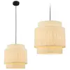 BRILONER Papper - Hanglamp - eetkamer verlichting - bast - boho stijl ...