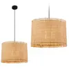 BRILONER Borra - Hanglamp - eetkamerlamp - stro lampenkap - boho stijl...
