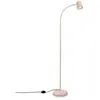 B.K.LICHT Briloner SKRIVA Lampadaire, Orientable, Interrupteur à pédale marche/arrêt, Douille GU10, max. 9W, Beige, Ø21 x 127,5 cm