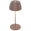 B.k.licht - Briloner Champ Mini lampe de table led sans fil IP44, variateur d'intensité, tactile, batterie, German Design Award Winner 2025,