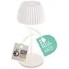 B.K.LICHT Briloner Champ Mini lampe de table led sans fil IP44, intensité lumineuse variable, tactile, batterie, German Design Award Winner 2025, blanc, Ø8,5 x
