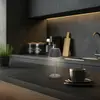 B.K.LICHT Briloner Champ Mini lampe de table led sans fil IP44, intensité lumineuse variable, tactile, batterie, German Design Award Winner 2025, anthracite,