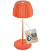 B.K.LICHT Briloner Champ Mini lampe de table led sans fil IP44, intensité lumineuse variable, tactile, batterie, German Design Award Winner 2025, orange, Ø8,5