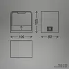B.K.LICHT Applique murale LED Lampe murale sans raccordement lectrique...