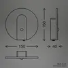 B.K.LICHT Applique murale LED Lampe murale sans raccordement lectrique...