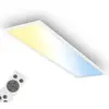 B.K.LICHT Briloner PIATTO Panneau LED, dimmable, télécommande, CCT, pr...