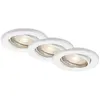BRILONER Leuchten 7147-036 Lot de 3 spots LED encastrables avec module...
