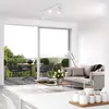 Briloner Leuchten Plafonnier orientable 3 ampoules GU10 max. 40 W Blanc métal W