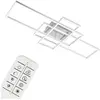 Briloner Leuchten - LED plafondlamp dimbare afstandsbediening CCT 55 W chroom-aluminium