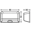 BRILONER - KNOB - LED deurslotverlichting, 0,06 W, 4 lm, IP54, zilverk...